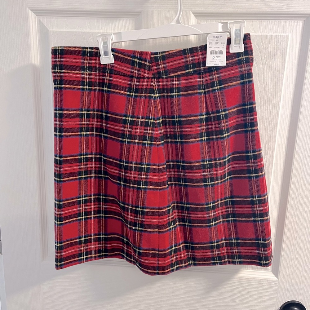 J CREW PLAID WOOL SKIRT